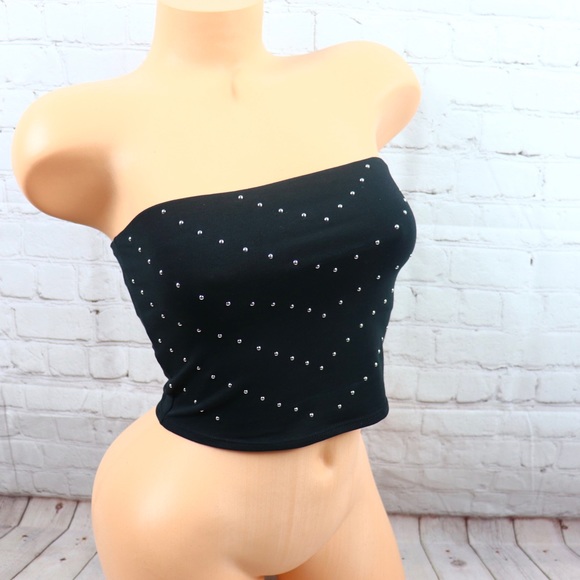 VS Pink Bling Rhinestone  Bandeau Tube Top - Picture 5 of 6